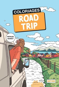 Carnet de voyage coloriages - Road trip