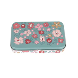 Boite métal - Floral - 10,7 x 2,2 x 6,7 cm - Cultura