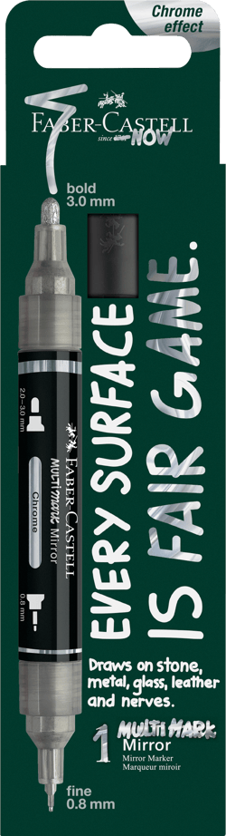 Marqueur double pointe - Faber Castell - Chrome 551 - Mirror