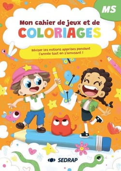 Mon cahier de jeux et de coloriages - MS