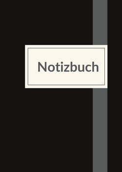 Notizbuch für die Arbeit - A5 liniert - 100 Seiten 90g/m² - Soft Cover schwarz schlicht - FSC Papier : Notebook for work - A5 lined - white paper