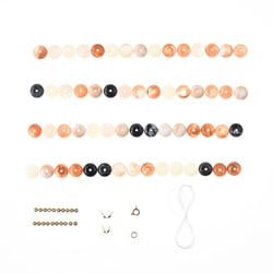 Kit assortiment perles rondes résine Créalia - Multicolore