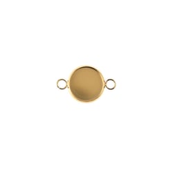 Pendentif cabochon - Ø12 mm - Doré - Acier inoxydable - Créalia
