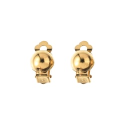Boucles d'oreilles clip - Ø12 mm - Dorées - Acier inoxydable - Créalia