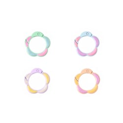 Set de 4 crochets - Créalia - Fleurs