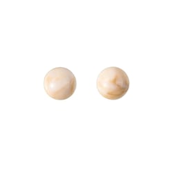 Lot de 2 cabochons en résine ivoire Créalia - 12 mm