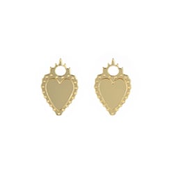 Pendentifs ex-voto x2 - Résine dorée - Créalia