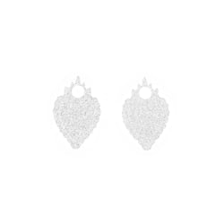 Pendentifs ex-voto x2 - Résine argentée - Créalia