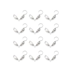 Lot de 12 cache nœuds coquillage Créalia - Acier - Argent - Ø 7 mm