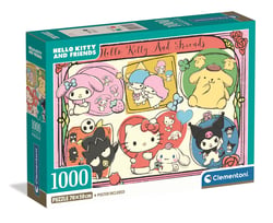Puzzle Compact 1000 pièces - Hello Kitty - Clementoni