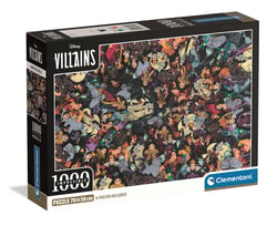 Puzzle Compact 1000 pièces - Impossible Disney Villains - Clementoni