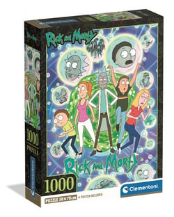 Puzzle Compact 1000 pièces - Rick&Morty - Clementoni