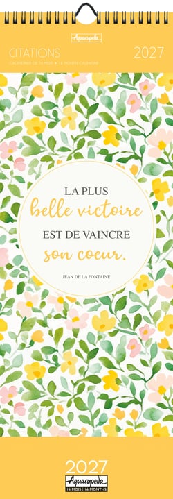 Calendrier longs 2027 Pictura - Citations