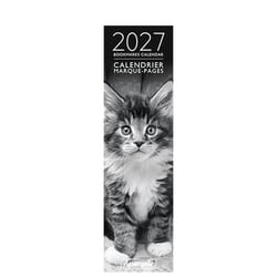 Calendrier marque-pages 2027 Pictura - Photo chats noir et blanc