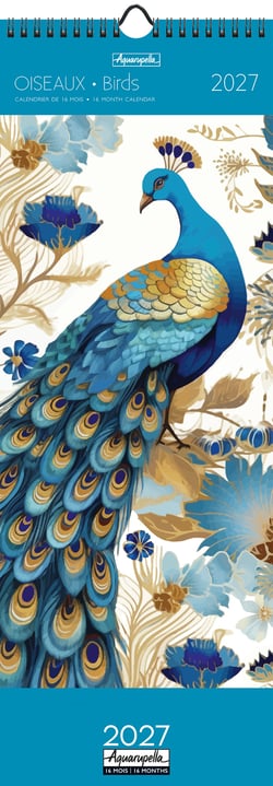 Calendrier longs 2027 Pictura - Oiseaux