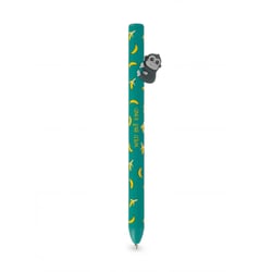 Stylo bille rétractable Legami - Gorille - noir