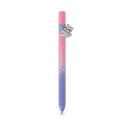 Stylo bille rétractable Legami - Chat - bleu