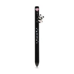Stylo bille rétractable Legami - Panda - noir