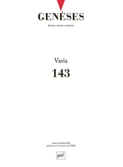 Genèses n.143 : 2026-2