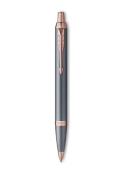 Stylo bille Parker - IM Touche Finale ardoiser - Bleu - Pointe moyenne