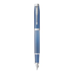 Stylo plume Parker® IM Writing Rituals Blue CT - Finition Chromée - Corps bleu avec dégradé -  Plume Moyenne - Avec une cartouche Encre bleue