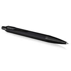 Stylo bille Parker® IM Achromatique Noir Mat BT - Finition noir mat - Pointe moyenne - Avec une recharge d'encre bleue