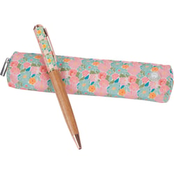 Stylo bille Oberthur - Twist - Bahia fleurs pasel