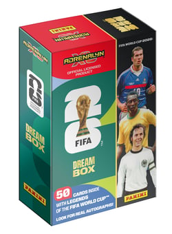 Dream box 50 cartes - Coupe du monde de la FIFA 26™ jeu de cartes à collectionner - 24 cartes exclusives sur les Légendes + 1 carte Dream Box Momentum + 25 cartes de base