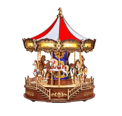 Maquette DIY Book Nook 265 pièces - Boîte à musique Classic Carousel - Rolife