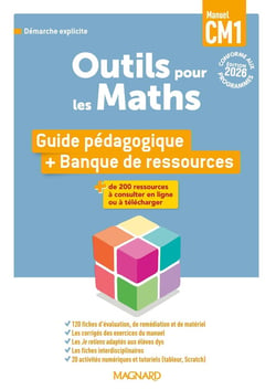 Outils pour les maths : CM1 : Guide pédagogique du Manuel + Banque de ressources (édition 2026)