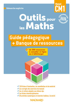 Outils pour les maths : CM1 : Guide pédagogique du Manuel + Banque de ressources (édition 2026)