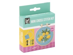 Kit point de croix Craft Id - Citron - Ø 8 cm