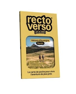 Carte 15 randonnées dans les volcans d'Auvergne