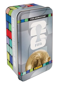 Boîte métal + 16 pochettes Coupe du Monde de la Fifa 26™ - Panini