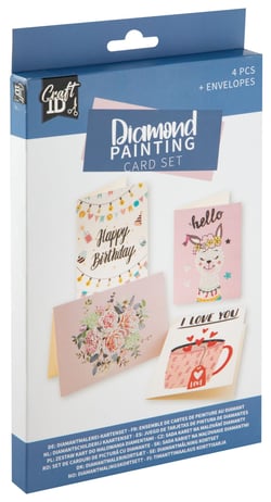 Diamond painting cards set - Craft ID - 18.1 x 13cm