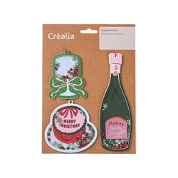 Lot de 3 suspensions shaker - Fête de Noël - Créalia