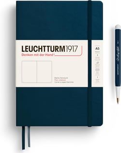 Carnet Leuchtturm 1917 - Deep sea - A5 14,5 x 21 cm - 251 pages unies