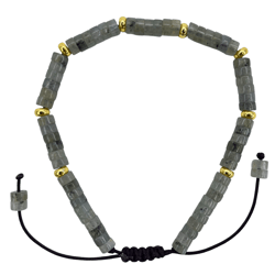 Bracelet perles Encenstone - Heishi - Labradorite