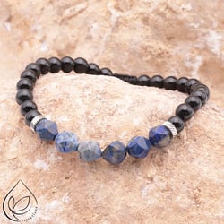 Bracelet homme - Camille Ambiance - Vibe - Lapis lazuli / onyx
