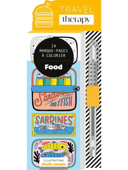 Marque-pages Food (+ stylo gel argent)