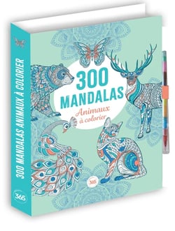 300 mandalas - animaux a colorier