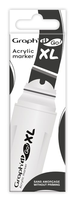 Marqueur acrylique pointe large - Graph'IT - Noir 9909 - GO XL