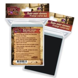 Lot de 100 protège-cartes Epic Forge - Mat - Noir - 100 microns