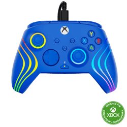 Manette Turtle Beach - Nintendo Switch 2 - Afterglow Wave - filaire - bleu