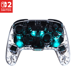 Manette Turtle Beach - Nintendo Switch 2 - Afterglow Wave - sans fil - clair
