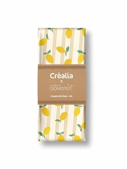 Coupon bague Domotex - Jaune écru - 2 mètres