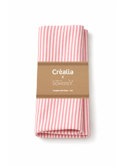 Coupon bague Domotex - Blanc et Corail - 2 mètres