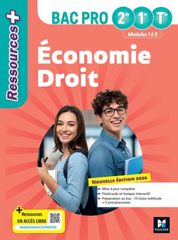 Ressources + : Économie-Droit - 2de, 1re, Terminale Bac Pro - Livre élève (édition 2026)