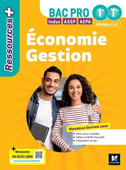 Ressources + : Économie-Gestion - 1re, Terminale Bac Pro - Livre élève (édition 2026)