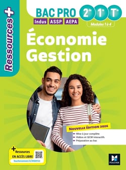 Ressources + : Économie-Gestion - 2de, 1re, Terminale Bac Pro - Livre élève (édition 2026)